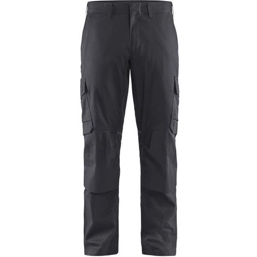 Industrie werkbroek stretch met kniezak Grijs/Zwart - Blåkläder