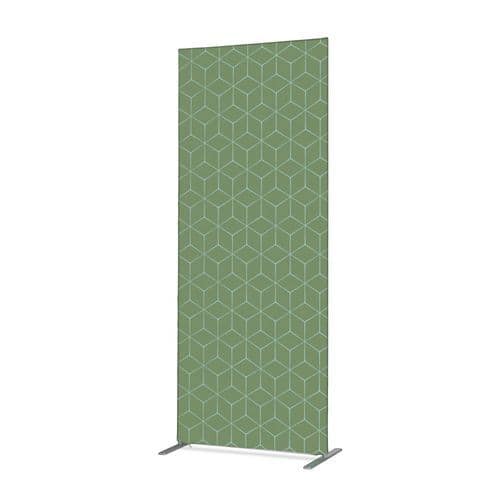 Scheidingswand Textiel Deco Dubbelzijdig Hexagon Groen
