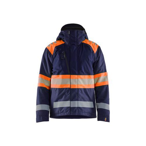 Hi-Vis winter jacket class1 Marineblauw/Oranje - Blåkläder
