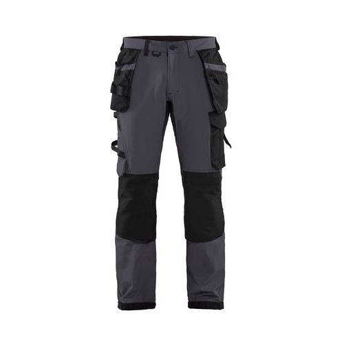 Pantalon artisan stretch 4D gris/noir - Blåkläder