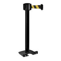 Paal voor buiten met wielen, zwart, met band 10 m x 5 cm - Viso