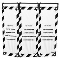Werkafzetting pvc-constructie 180cm 3-delig - Viso
