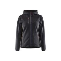 Gebreide jack met softshell damesmodel antracietgrijs/zwart - Blåkläder