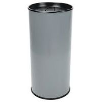 Ronde asbak met zand, Asbak inhoud: 60 L, Kleur: Grijs, Hoogte: 72 cm, Breedte: 33.5 cm, Ø: 33.5 cm