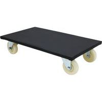 Dolly hout met wielen, Max. belasting: 500 kg, Breedte plateau: 350 mm, Lengte plateau: 600 mm