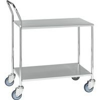 Chariot à plateaux, acier inoxydable - Kongamek