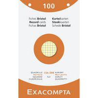 Steekkaart geruit geperforeerd - 12 stuks assorti - Exacompta