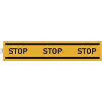 Panneau stop adhésif obligation stop jaune - Exacompta