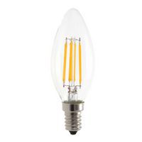 LED-filamentlamp kaarsvorm C35 4 W fitting E14 - VELAMP