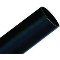 Gaine thermorétractable paroi fine adhésif 1m, 39/13 mm noire - 3M