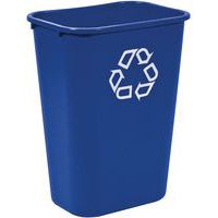 Rechthoekige Rubbermaid-afvalbak voor kantoor, blauw - 39 l - Rubbermaid