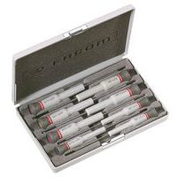 Set van 8 platte Micro-Tech® - Phillips® schroevendraaiers