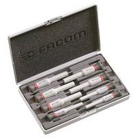 Set van 8 platte Micro-Tech® - Phillips® - Pozidriv® schroevendraaiers