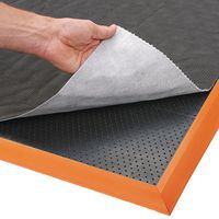 Tapis antifatigue noir et orange Sorb Stance™ 580 - Notrax