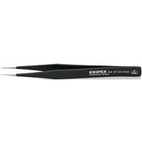 Pince brucelle acier inoxydable 110mm lisse extra-fine ESD - KNIPEX