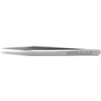 Pince brucelle acier inoxydable 80mm lisse pointue - KNIPEX