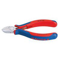 Pince coupante de côté noire atramentisée 125 mm _ 76 22 125 - Knipex