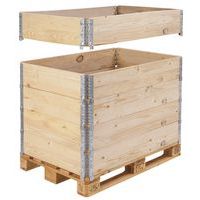 Houten palletkist ISPM 15 - inklapbaar - 1200 x 800 mm - Manutan Expert