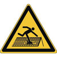 Waarschuwingsbord - Teer dak - Hard