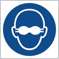 Panneau obligation - Port lunettes verres opaques - Aluminium