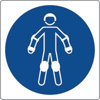 Panneau obligation - Port protections de roller - Aluminium