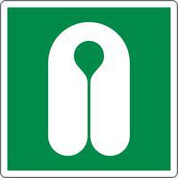 Panneau secours - Gilet sauvetage - Aluminium