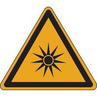 Panneau danger - Radiations optiques - Aluminium