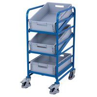 Wagen met Euronorm-bakken - 410 x 610 mm - Draagvermogen 200 kg