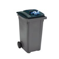 Mobiele container voor afvalscheiding - papier - 240 l - Sulo