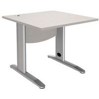 Recht bureau met metalen poten, T.1315 - Manutan Expert