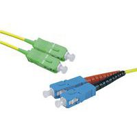 Kabel Duplex draadbrug OS2 SC-APC/SC-UPC geel 2 m