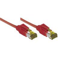 Netwerksnoer RJ45 op Kabel CAT 7 S/FTP LSOH SNG rood 1 m
