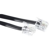 Telefoonkabel rj11m/m 30 mtr. zwart