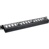Kabelmanager met metalen deksel 1U 19''