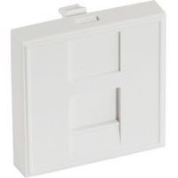 Plastron 45X45 droit pour 1 port RJ45