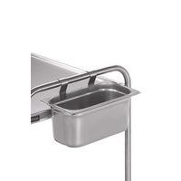 Bac à couverts pour chariot inox