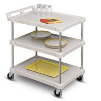 Etagewagen in kunststof - 3 legborden - Draagvermogen 180 kg