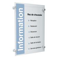 Deurbordje Crystal Sign - A3 - Durable