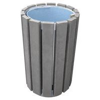 Poubelle Escapade ronde sans couvercle - Avec Cadenas - 70 L