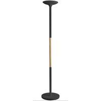Vloerlamp Led PRYSKA dimbaar beuken/zwart - UNILUX