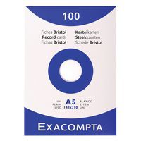 Steekkaart etui bristol 100 vel effen A5 148x210mm Exacompta