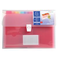 Sorteermap crystal pp 13 indelingen 33x25 cm Exacompta
