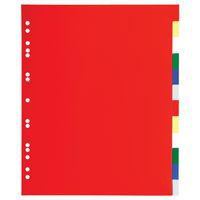 Tabblad 50 st. soepele pp 12/100ste 12 tabs A4 Exacompta