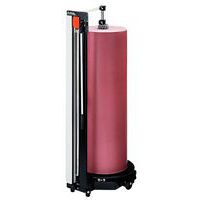 Verticaal, mobiel afrol- en snijsysteem - Rol Ø 450 en 750mm max.