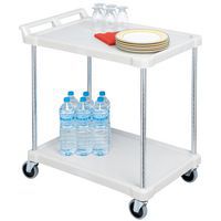 Etagewagen in kunststof - 2 legborden - Draagvermogen 180 kg