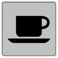 Pictogram van polystyreen ISO 7001 - Café/buffet