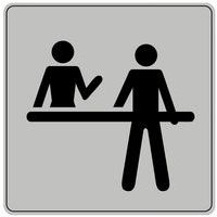 Pictogram van polystyreen ISO 7001 - Receptie