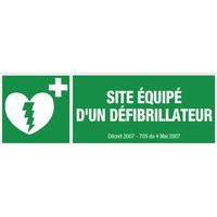 site équipé d'un défibrilateur site équipé d'un défibrilateur