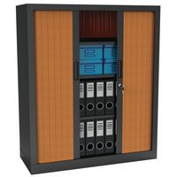Armoire à rideaux Premium bicolore - Hauteur 100 cm