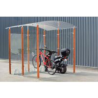 fietshokje 4 m², pilaren in hout fietshokje 4 m², pilaren in hout